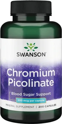 Produktbild von Chrompicolinat 200 mcg 200 Kapseln Swanson Health Products