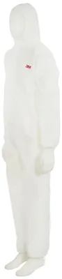 Produktbild von 3M 4515 - XL, Weiß, XL, Erwachsener, Unisex, Reißverschluss, Frontseite