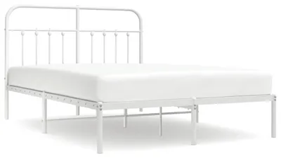 Obrázok produktu pre vidaXL Detská posteľ s čelom kovová biela 140x200 cm
