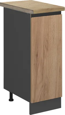 Produktbild von Apothekerschrank Vicco R-Line Goldkraft Eiche 30 cm  J-Shape, AP Eiche, Model 46978