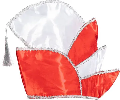 Produktbild von Karneval Prinzenmütze rot-weiß