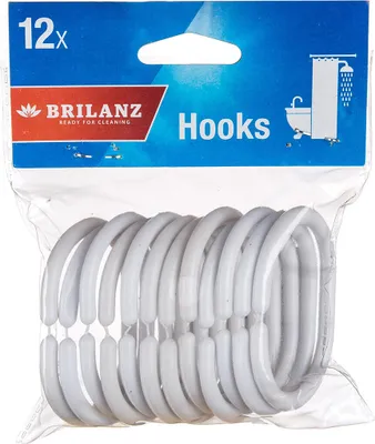 Immagine prodotto di gancio per tenda bagno 5,7x4cm PH BÍ (12pz)