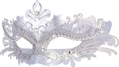 Produktbild von Maskerade Maske, venezianische Maske, silber, für Fasching