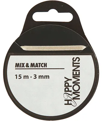 Produktbild von Satinband, B 3 mm, Naturweiß, 15 m/ 1 Rolle [HOB-513661]