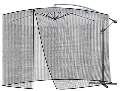 Produktbild von Mosquito Net for Garden Umbrella – 3.5 m Diameter – Black