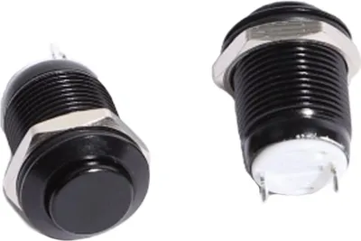 Obrázek produktu pro 2 kusy 12 mm momentový tlačítkový spínač Černý plášť s předzapojením