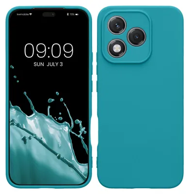 Produktbild von kwmobile Handyhülle für HONOR 400 Lite Hülle - weiches Handy Silikon Case - Schutzhülle Cover - Petrol matt