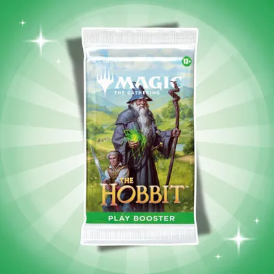 Produktbild von 1x Magic: The Gathering The Hobbit Play Booster Englisch – 1 Boosterpack mit 14 Karten + Heartforcards Versandschutz