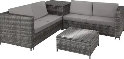 Produktbild von Rattan Lounge Siena für 4 Personen widerstandsfähig und UV-beständig