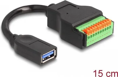 Immagine prodotto di DELOCK USB 3.2 Gen 1 Kabel Typ-A Bu > Terminalblock Adapter