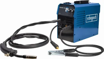 Image de Poste à souder digital WSE4000CUT - Multi procédés TIG MMA 20/160A et Découpeur Plasma 10/40A - AMPS 230V Masque, Eletrodes et Buses incluses - SCHEPPACH - 5906610901