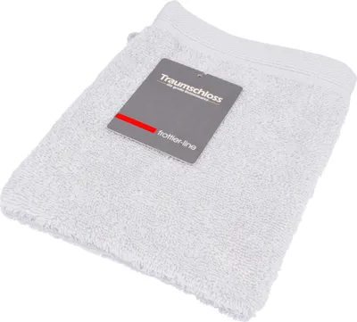 Produktbild von Traumschloss Frottier-Line Waschhandschuh 16 x 21 cm hellgrau Flauschig weich & angenehm zur Haut