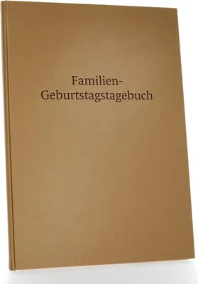 Produktbild von Familien - Geburtstagstagebuch, Schöne Erinnerungen für immer festhalten