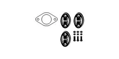 Produktbild von HJS 82 34 6722 Montagesatz Auspuffanlage Abgasanlage für LAND ROVER Freelander SUV (L314)
