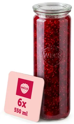 Vorratsdose Glas 600 ml rund zylindrisch mit Deckel transparent