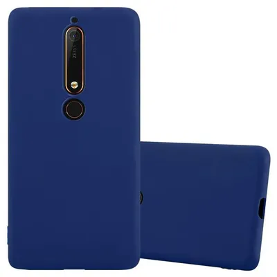 Obrázok produktu pre Cadorabo puzdro pre Nokia 6.1 ochranné puzdro v modrej farbe puzdro na mobilný telefón TPU silikónový kryt