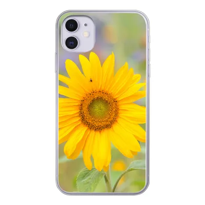 Produktbild von MuchoWow® Handyhülle Schutzhülle Hülle für iPhone 11 Blumen - Sonnenblume - Gelb Silikon Softcase Handy Hülle - Handytasche