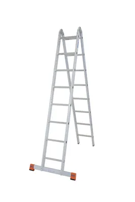 Zdjęcie produktu dla Drabina podwójna MONTO TriMatic z przegubami i szczeblami, 2x8 szczebli, 129918