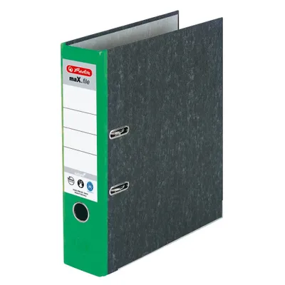 Immagine prodotto di herlitz 5171509 maX.file nature Ordner grün marmoriert Karton 8,0 cm DIN A4