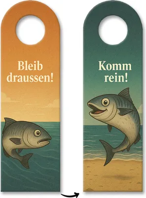 Produktbild von Hering Komm rein Bleib draußen Türhänger Maritim