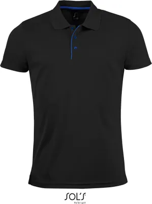Immagine prodotto di SOLs 01180 | Polo sportiva uomo Performer - Colore: Nero - Taglia: S