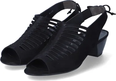 Produktbild von Paul Green Damen Riemchen-Sandaletten/ Sandaletten/ Sandalen Schwarz Rauleder  Größe: 61/2