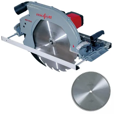 Produktbild von Mafell Handkreissäge MKS 185 Ec 924801 + HM-Blatt 450x3,4/3,0x30mm Z86 Sandwich