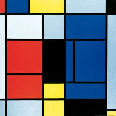 Obrázek produktu pro Piet Mondrian Kunstdruck Bild - Tabulka č. I, 1921-1925 (70 x 70 cm)