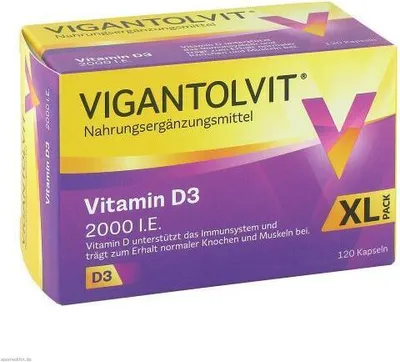 Produktbild von Vigantolvit 2000 I.E. Vitamin D3 Weichkapseln 120 St