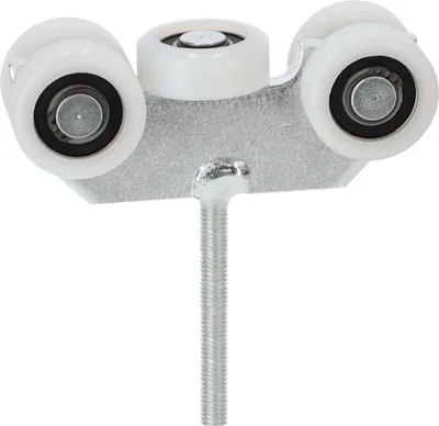 Produktbild von KOTARBAU® Laufrollen mit Flacheisen und 12mm Bolzen 5 Rollen ⌀ 43 mm
