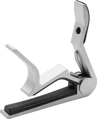 Produktbild von vhbw Kapodaster für Gitarre, E-Gitarre, Akustikgitarre - Gewölbt, silber