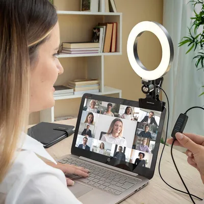Zdjęcie produktu dla Pierścień do selfie z klipsem mocującym Lumahoop InnovaGoods