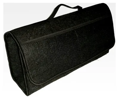 Produktbild von Kofferraumtasche Groß Schwarz Filz Werkzeugtasche mit Klett 25,5 x 48 x 15,5 cm