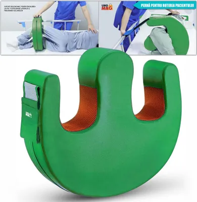Produktbild von Wendekissen für bettlägerige Patienten, Linomag®, 180°-Drehung, Bettfixierungsgurt, Tragegriff, Wasserdicht, Grün
