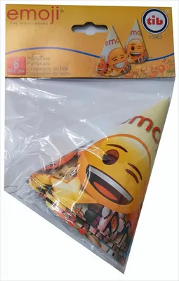 Produktbild von Partyhüte 6 Stück Emoji