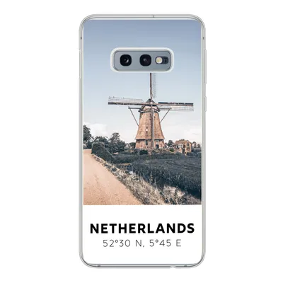 Produktbild von MuchoWow® Handyhülle Schutzhülle Hülle für Samsung Galaxy S10e Niederlande - Mühle - Wiese Silikon Softcase Handy Hülle - Handy