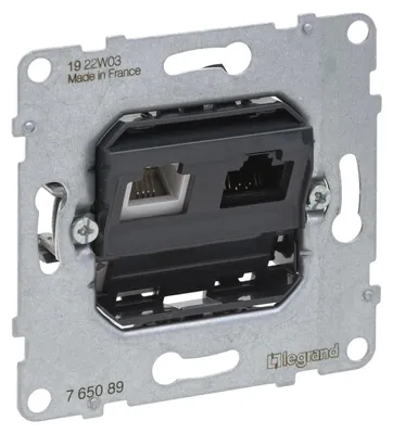 Image de Legrand SEANO : prise de données RJ11+RJ45, cat. 6, UTP, 1 pièce