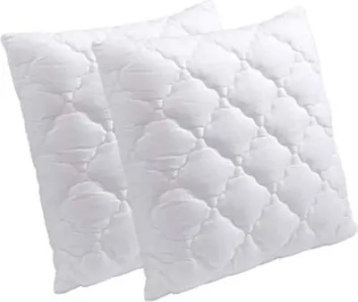 Image de Oreillers - PROMO LINGE - Flocon Mémoire de Forme - Polyester - 60 x 60 cm - Blanc