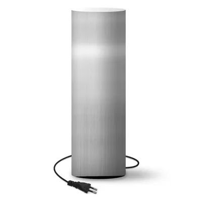 Obrázok produktu pre MuchoWow® Lampa Nočné svetlo Stolná lampa LED Svetlo vrátane LED lampyKovová potlač - Strieborná - Sivá výška 70 cm Ø22,3 cm - Osvetlenie - Lampa na čítanie - Lampy do spálne - Lampy do obývačky - Nočné lampy - Lampy do detskej izby