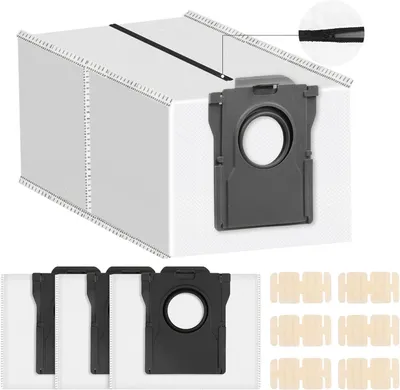 Produktbild von 4 Stück Wiederverwendbar Staubbeutel Zubehör für Dreame X50 Ultra Complete / X40 Ultra Complete / L10s Ultra Gen 2 / L10s Ultra / D10 Plus Gen 2 / Mova E30 Ultra Saugroboter Ersatzteile 6 Duftblocks