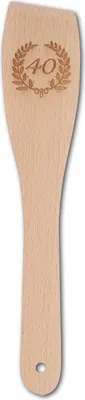 Produktbild von Pfannenwender, mit Motiv 40, aus Holz 30 cm