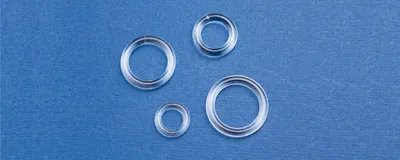 Zdjęcie produktu dla rewagi 10 pierścieni do karniszy Ø 16 x 21 mm Kolor: przezroczysty