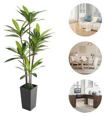 Zdjęcie produktu dla Realistyczna sztuczna roślina Dracaena z doniczką, wysokość 180 cm