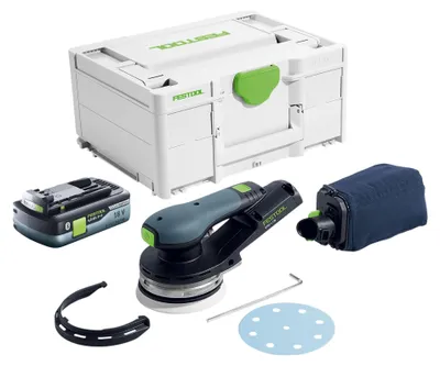 Immagine prodotto di Festool ETSC 2 125-Basic levigatrice rotorbitale a batteria 18 V 125 mm brushless + 1x batteria 4,0 Ah + systainer - senza caricabatterie