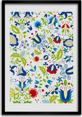 Produktbild von Bild - Bilderrahmen - Foto - 70 cm x 100 cm - MDF - Rahmen - Wandkunst - Ethnisches Muster