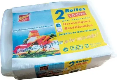 Produktbild von Set aus 2 Mikrowellenboxen 1,5 Liter - Elbe