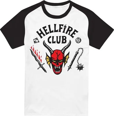 Produktbild von Stranger Things T-Shirt Herren Hellfire Club multicolor M
