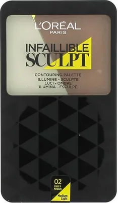 Obrázok produktu pre L'Oréal Paris - Infaillible Sculpt Contouring Palette - 02 Svetlá až stredná