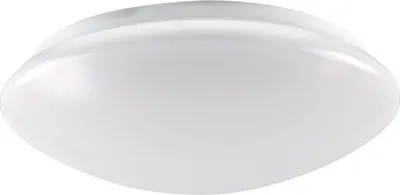 Immagine prodotto di Lampada da soffitto rotonda Bonifacy bianca 1xE27x40W in plastica, dimensioni: 8x26,5x26,5 cm, IP20, Polux