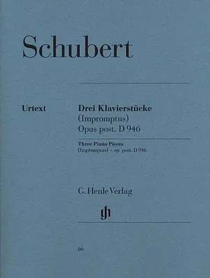 Obrázok produktu pre Schubert, Franz - 3 Klavierstücke (Impromptus) op. post. D 946